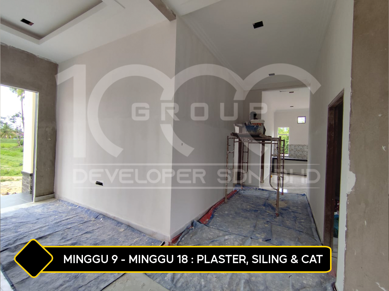plaster siling cat aisyah 2