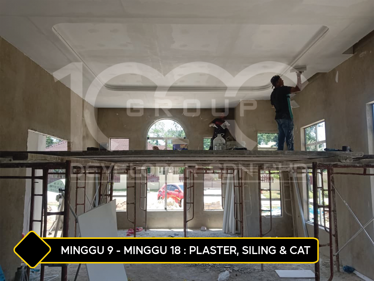plaster siling cat aizat