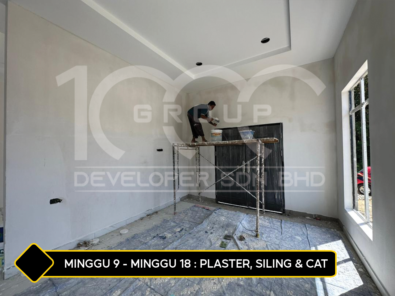 plaster siling cat hidayah